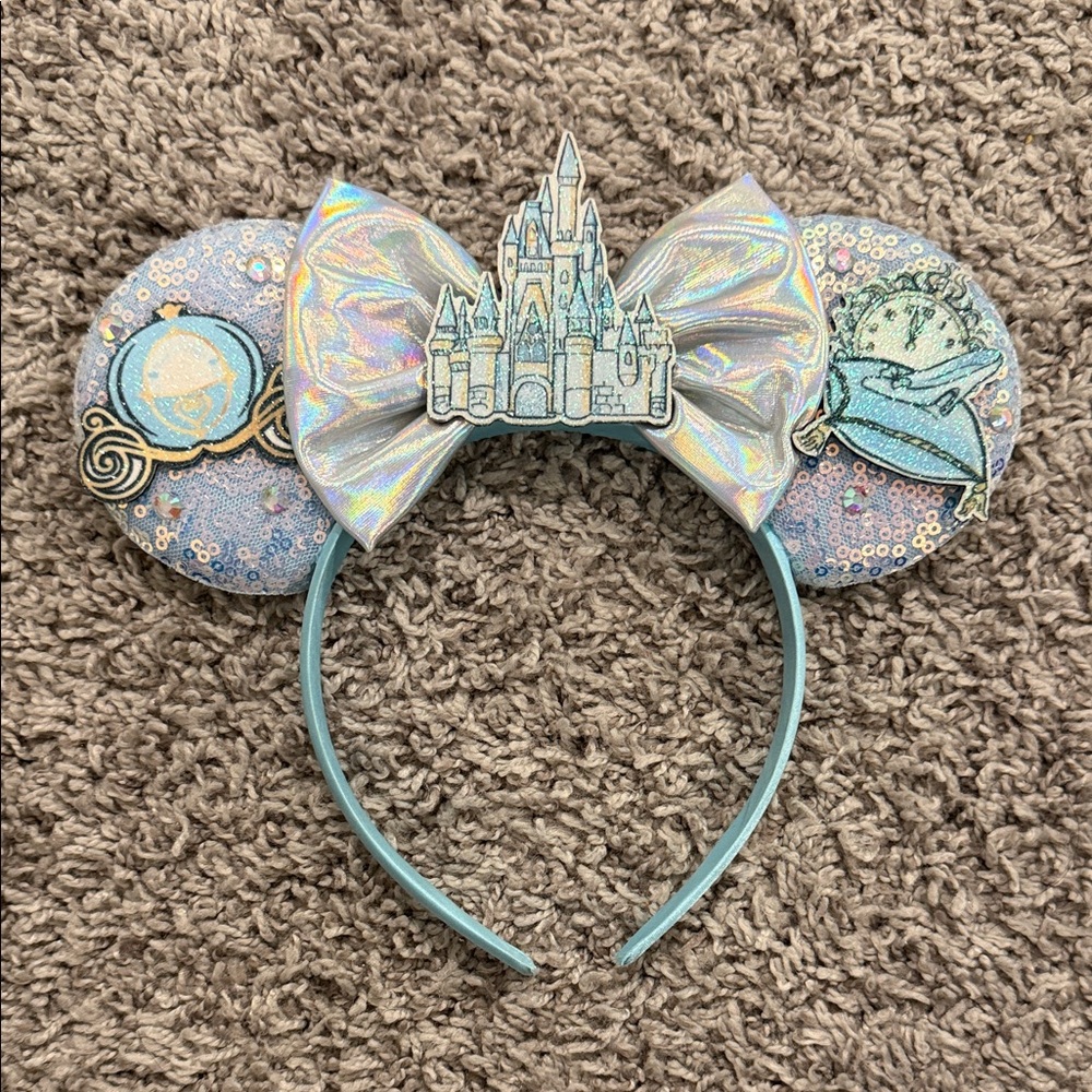 Iridescent Castle Headband with Bow